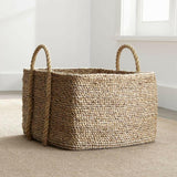 Tyler Square Basket With Rope Handle Low.