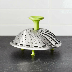 Stainless Steel Vegetable Steamer with Silicone Feet