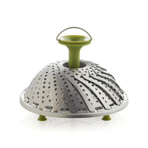 Stainless Steel Vegetable Steamer with Silicone Feet
