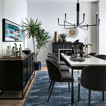 Camille Anthracite Italian Dining Chair.
