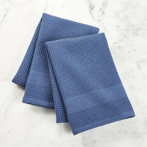 Set of 2 Waffle Terry Olive Dish Towel