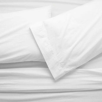 Washed Organic Cotton Sheet Set.