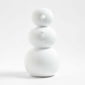 White Ceramic Snowman Large