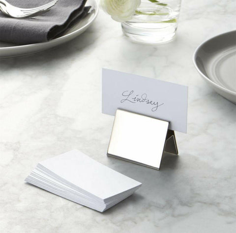 White Place Cards Set of 20