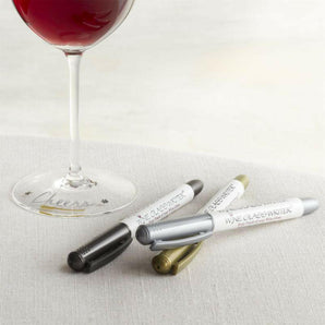 Wine Glass Markers, Set of 3.