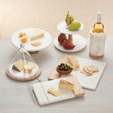 Wood Marble 2 Tier Server.