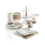 Wood and Marble Lazy Susan
