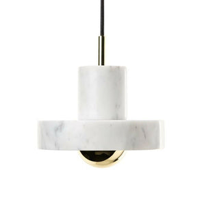 Tom Dixon White Marble Pendant Lamp.