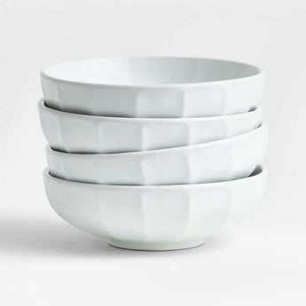 Cafe White Low Bowl.