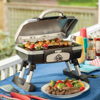 Petite Gourmet Portable Tabletop Gas Grill.