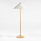 Flores Floor Lamp with Fluted Shade.