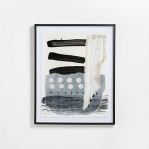 "Immersion I" Framed Wall Art Print Set 33.25"x41.25" by Jean Kenna.