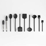 Crate & Barrel Black Nylon Slotted Spoon.