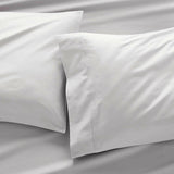 Organic 400 Thread Count Sateen Dove Pillow Cases King, Set of 2.