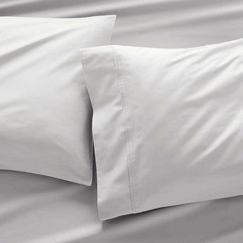 Organic 400 Thread Count Sateen Dove Pillow Cases King, Set of 2.