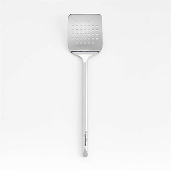 Crate & Barrel Stainless Steel Slotted Turner.