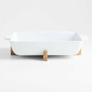 Oven-to-Table Baking Dish with Trivet.