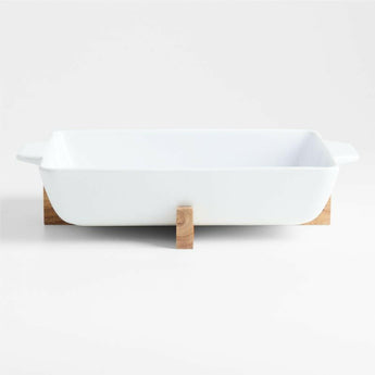 Oven-to-Table Baking Dish with Trivet.