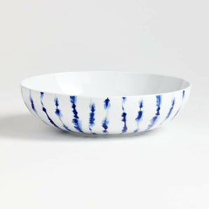 Omri Blue and White Serving Bowl
