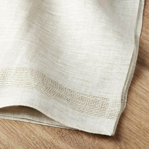 Conrad Dark Natural Linen Napkins, Set of 4.