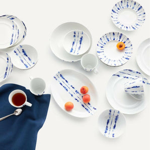 Omri Blue and White Serving Bowl