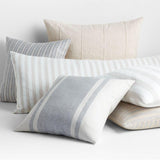 Gil 23" Stripe Pillow with Down-Alternative Insert by Leanne Ford.
