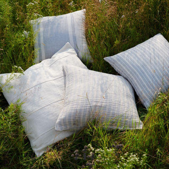 Gil 23" Stripe Pillow with Down-Alternative Insert by Leanne Ford.