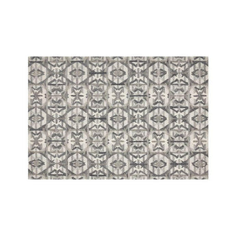 Pietro Terrazzo Grey Geometric Rug.