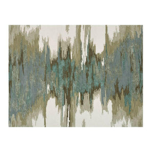 Birch Wool-Blend Abstract Rug 9'x12'.