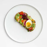 Mercer Black Rim Dinner Plate..