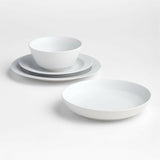 Paige White Dinner Plate.