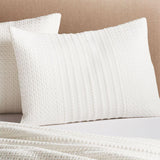 Doret White Jersey Sham.