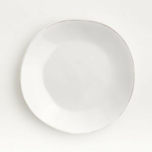 Marin White Outdoor Melamine Dinner Plate