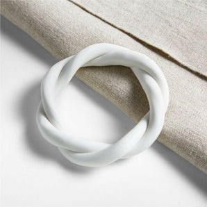 Marcella Infinity White Napkin Ring