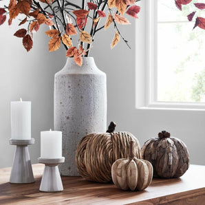 Ema Ceramic White Floor Vase.