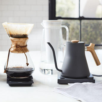 Chemex 6-Cup Coffeemaker with Wood Collar.