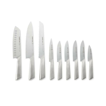 Schmidt Brothers Stainless Steel 10-Piece Knife Block Set.