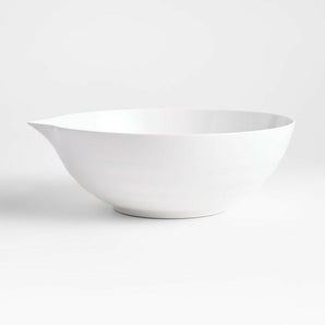 Sia Large White Melamine Mixing Bowl