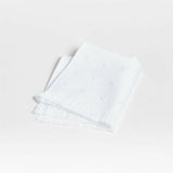 Dotty Organic White Washcloth..