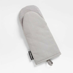 Silicone Grip Alloy Grey Oven Mitt.