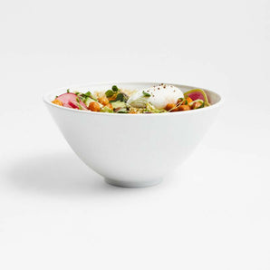 Stacks White Melamine Bowl
