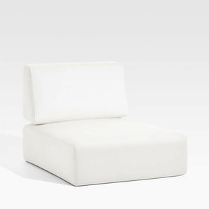 Ashore White Outdoor Lounge Chair Cushion.