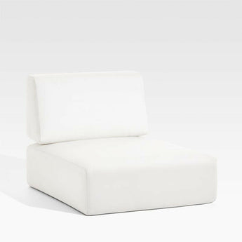 Ashore White Outdoor Lounge Chair Cushion.
