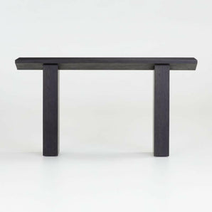 Van Charcoal Wood Console Table by Leanne Ford