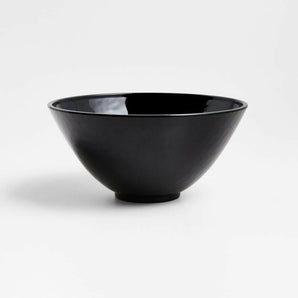 Stacks Black Melamine Bowl