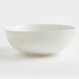 Fern White Ceramic Mixing Bowl.