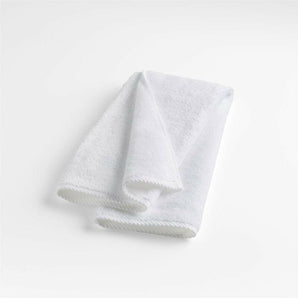 Quick-Dry White Organic Cotton Hand Towel..
