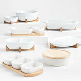 Oven-to-Table Baking Dish with Trivet.