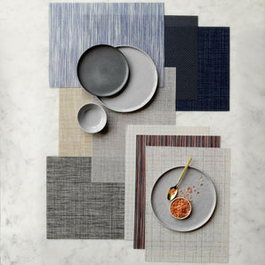 Chilewich Chime Multi-Stripe Vinyl Placemat.